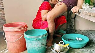 Desi mature pounds neighbor with monster cock rough