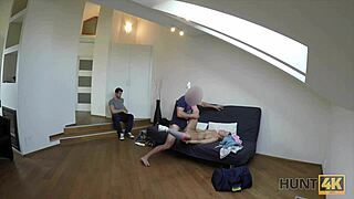 tricky pickup guy bangs hot chick for cash after accommodation tease