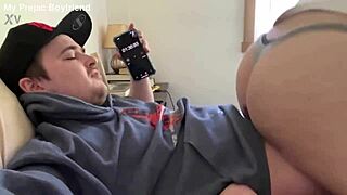 assjob challenge fails as premature guy cums early but still fucks her big ass