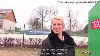 Blonde Teacher's Pussy Gets Cum Covered In Takevan