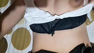 hey check this horny latina masturbating hard with her homemade toy