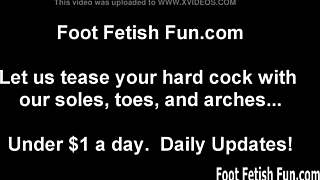 our aching feet need your tongue massage and sucking now