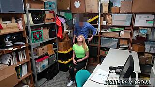 platinum blonde teen 18+ faces hardcore office uniform takedown in wild compilation