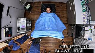 Aria Nicole Moans Sucking Doctor Blasts Pussy POV