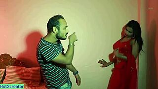 horny indian trans bhabhi's boobs jiggle in close-up creampie fuck