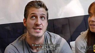 tricky pickup guy bangs hot chick for cash after accommodation tease