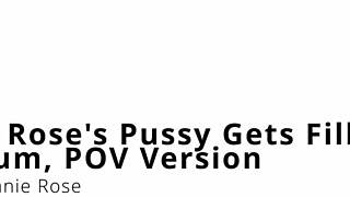 minnie rose moans as her shaved pussy fills with hot cum in backstage pov creampie 😘🔥