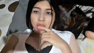 hey check this horny latina masturbating hard with her homemade toy