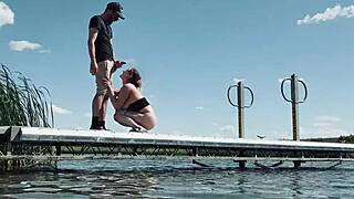 Almost Caught in Thrilling Lakeside Public Encounter