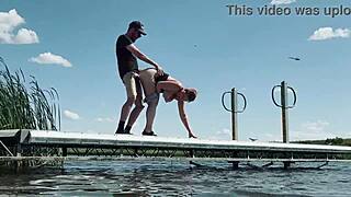 Almost Caught in Thrilling Lakeside Public Encounter