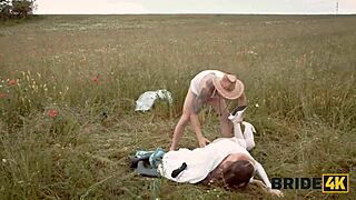 Bride Escapes Fiancé for Stranger's Hardcore Outdoor Ranch Fuck