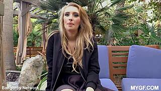 Harley's BF Doesn't Know She Swallows Huge Creampie Loads from Big Tits Blonde Action