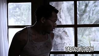 Blonde hottie stretches tight pussy around massive bbc