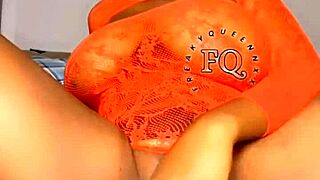 shaving her smooth hairless pussy up close