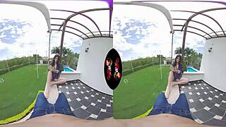 Vrlatina tight latina anal fucked in immersive 5k VR