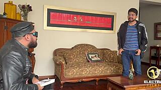 venezuelan blonde maid big tits threesome debut with two eager men