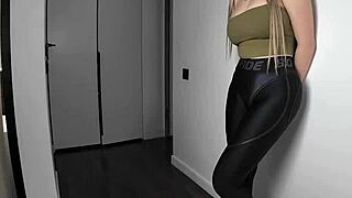 gym leggings cling after sweat, now ride my cock till you cream girlfriend