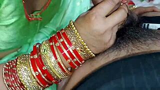 Indian Wife Fucked Hard with Spit First Time