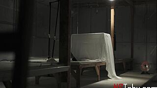 Misha mynx punished in cage deepthroat bondage by tommy pistol rough slave