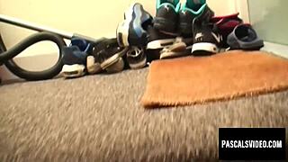 Princess Paris choked during Pascal White rough pussy slam