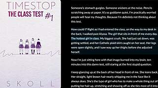 timestop freezes class for erotic face fucking fantasy