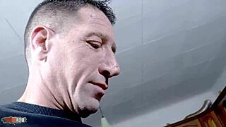 Nikao grabs french curvy slut for rough tit cum fuck