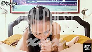 Ditaya Gulps Your Thick Cum Load Whole!