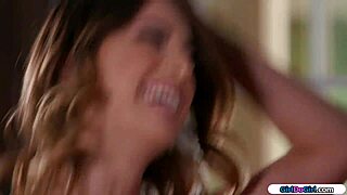 Blonde Overwhelmed with Desire Kissing Best Friend