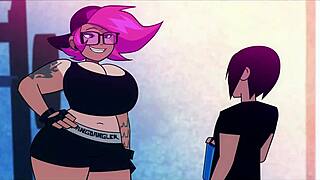 princess ethel hits the gym showing off her big tits and pussy for fun