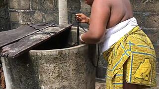 Outdoor Gangbang with Fat Bbw Bitch Getting Banged Hard!