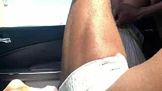 hazel grace deepthroats stranger's huge cock in car pov