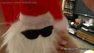 festive heels stockings and lesbian play light up ben dovers christmas crib