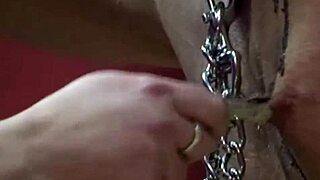 Slave Nipple Torture with Clamps Wax and Piss Finale