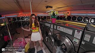 vr bangers teen redhead blows huge cock steals wet panties