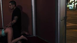 babe moans intensely from rough dom stranger bang outdoors