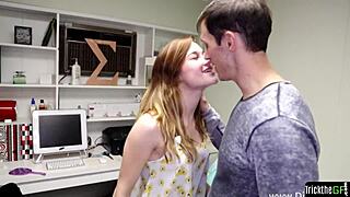 Blindfolded girlfriend tricked into riding stranger cock on cam