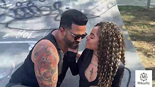 Casadinha sneaks off for park lover's massive cock pounding!