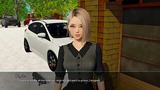 Horny white hair anime girl gets pussy fucked hard in forest