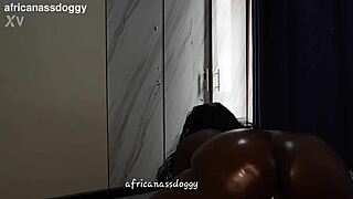 curvy ebony's soft jiggly ass bounces wildly on monster cock