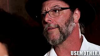 Petite milf jessie serves taboo purpose with big tits blowjob in amish reality pov