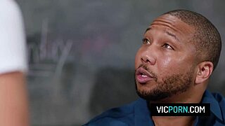 slutty coed emma hix rides black teacher monster cock deepthroat!