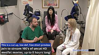 dr tampa spreads alexandria wu's pussy backstage wide