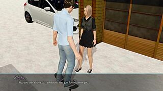 Horny white hair anime girl gets pussy fucked hard in forest