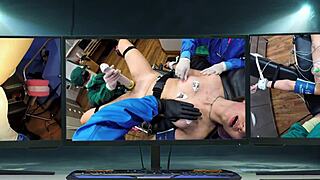 dr tampa spreads alexandria wu's pussy backstage wide