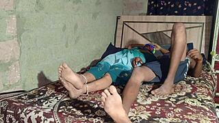 Desi village couple's intimate bathroom hookup