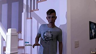 18yo guy scores with hot babysitter while parents are away