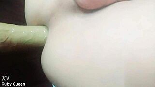 hot ladyboy ruby queen anal toy penetration solo