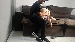 she submits fully to the cop's rough domination avoiding any trouble for him