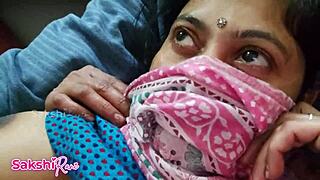 Young woman prepares for intimate moment with fingering