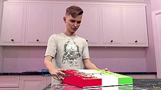 18yo guy scores with hot babysitter while parents are away